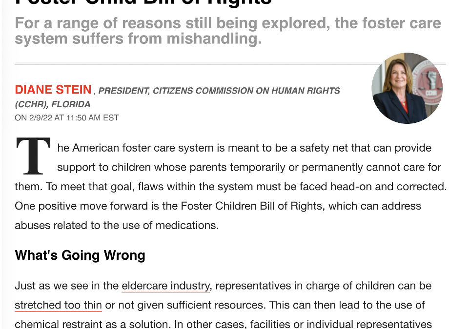 Human Rights Expert: Why We Need a Foster Child Bill of Rights