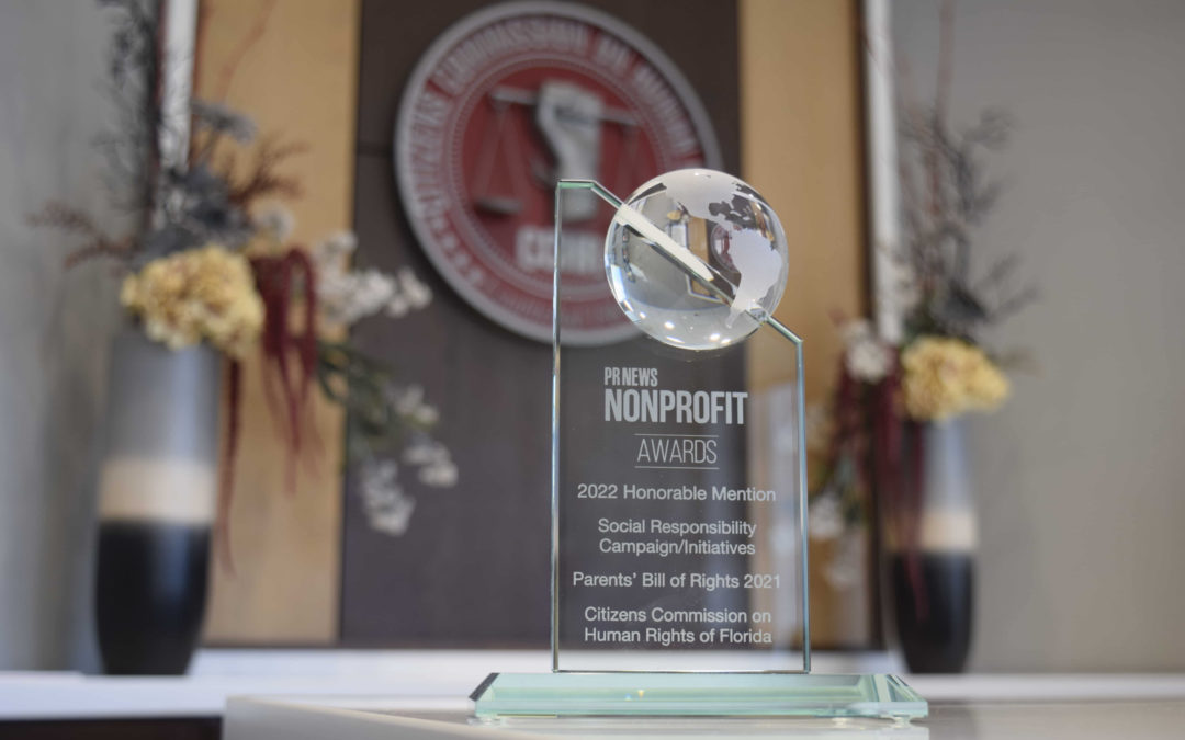 CCHR Florida Receives PRNEWS Nonprofit Award 2022 for Social Responsibility