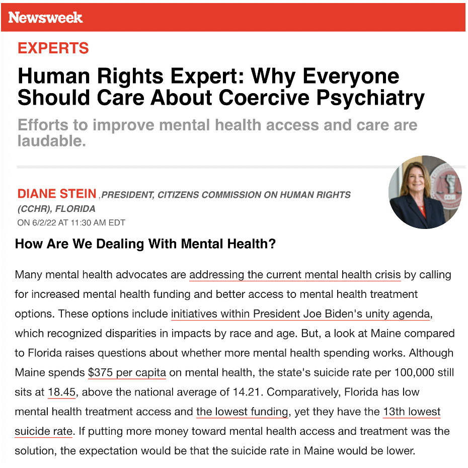 Human Rights Expert: Why Everyone Should Care About Coercive Psychiatry