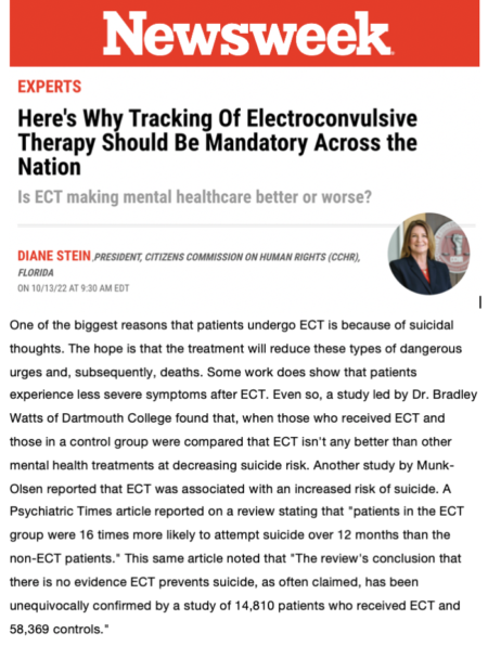 Here's Why Tracking Of Electroconvulsive Therapy Should Be Mandatory Across the Nation Is ECT making mental healthcare better or worse?